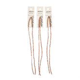 Crystal Lane Rondelle 2 Strand 7in (apx246pcs) 1.5x2.5mm Transparent Crystal w/Half Copper Iris